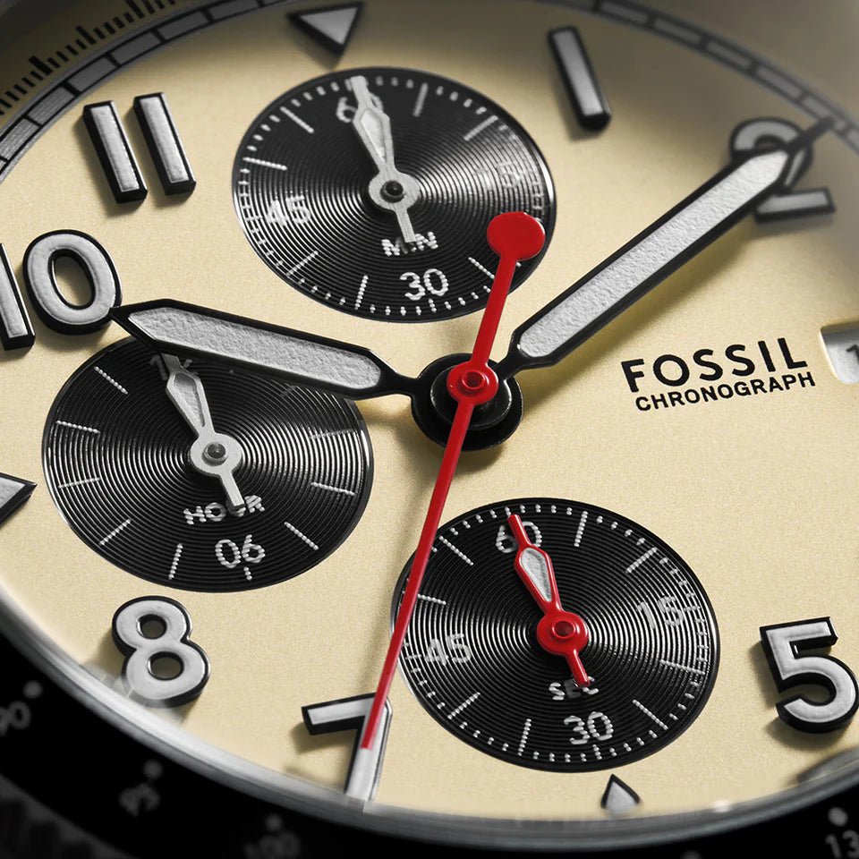 Fossil Sport Tourer Chronograph Brown LiteHide™ Leather Men's Watch | FS6042 | TIME Watches