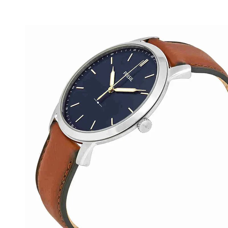 Fossil The Minimalist Slim Three - Hand Light Brown Leather Men's Watch | FS5304 | TIME Watches
