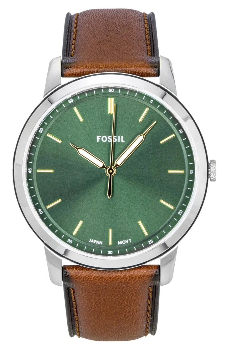 Fossil The Minimalist Three - Hand Brown Leather Men's Watch | FS6094 | TIME Watches