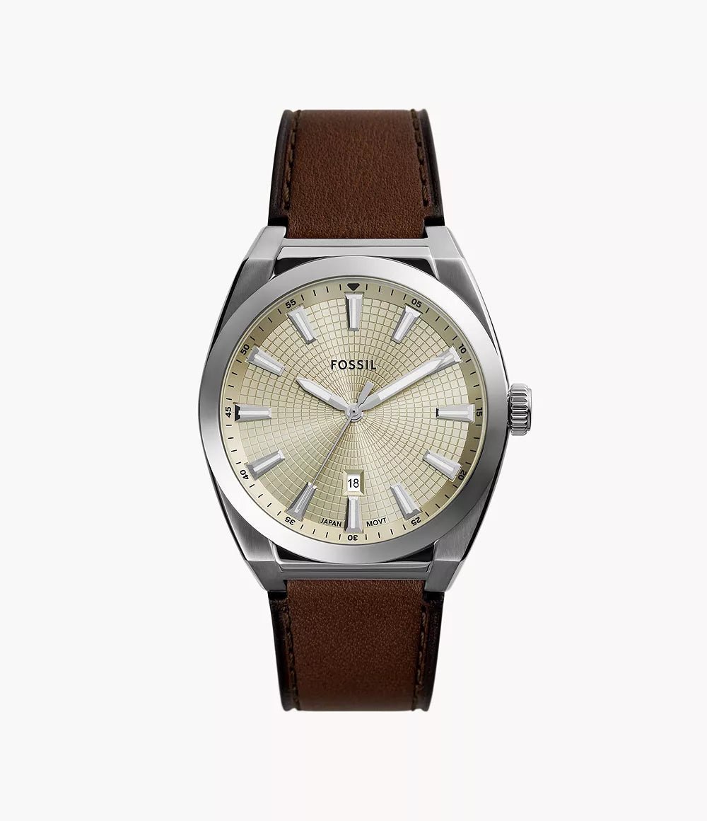 Fossil Townsman Chronograph Blue Dial Leather Men's Watch | FS6071 | TIME Watches