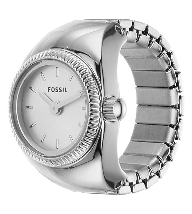 Fossil Two-Hand Stainless Steel Women's Ring Watch | ES5245 | Time Watch Specialists