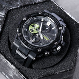 Casio G-Shock Black Dial Calendar Stainless Steel Men’s Watch | GST-B100B-1A3DR