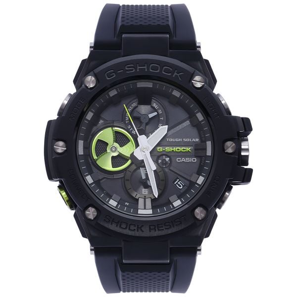 Casio G-Shock Black Dial Calendar Stainless Steel Men’s Watch | GST-B100B-1A3DR