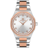 Bigotti Crystal Two-Tone Rose Gold & Silver Women's Watch | BG.1.10587-5