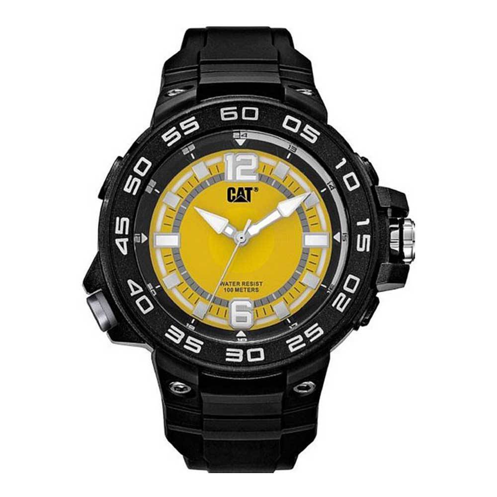 CAT Yellow Dial Black Strap Men's Watch | P3.160.21.731