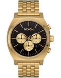 Nixon Gold Tone black Dial Chronograph Unisex Watch | A9725333-00