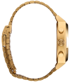 Nixon Gold Tone black Dial Chronograph Unisex Watch | A9725333-00