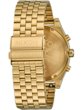 Nixon Gold Tone black Dial Chronograph Unisex Watch | A9725333-00