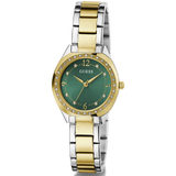 GUESS  Two-Tone Green Dial Women’s Watch | GW0767L4