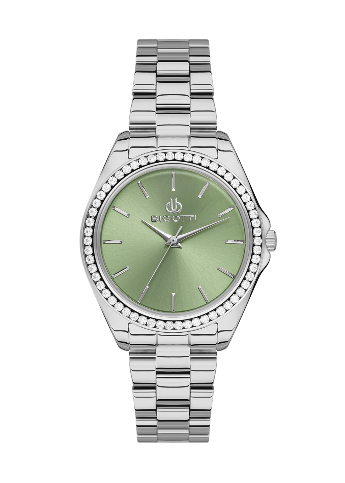 Bigotti Women's Stainless Steel Green Dial Watch | BG.1.10497-2