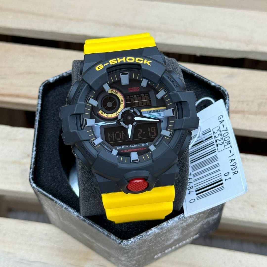 Casio G-Shock 200M Yellow Resin Men's Watch | GA-700MT-1A9DR