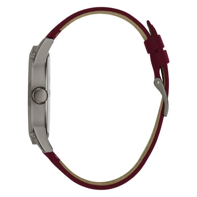 Guess Burgundy Gunmetal Analog Men's Watch | GW0628G4 | Time Watch Specialists