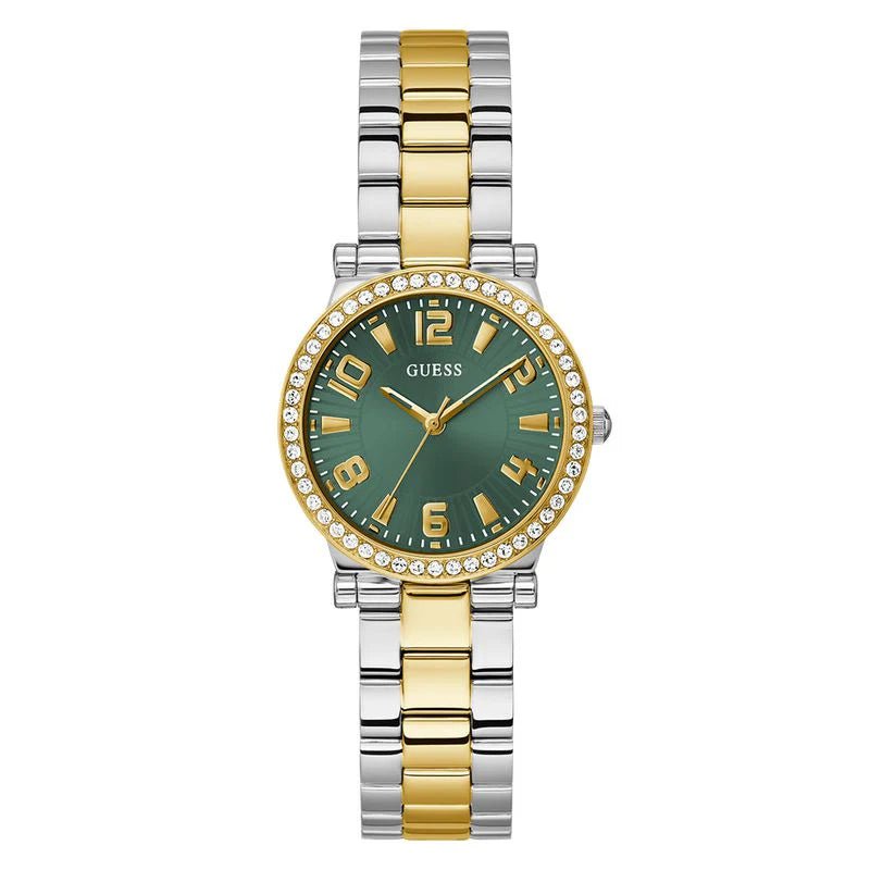 Guess Fawn Green Dial Analog Woman's Watch | GW0686L2 | Time Watch Specialists
