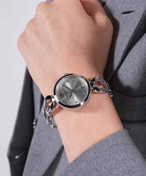 Guess Silver Tone Analog Woman's Watch | GW0759L1