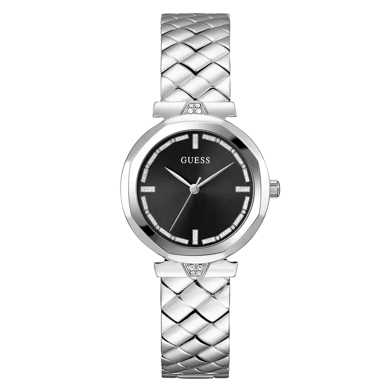 Guess Silver Tone Stainless Steel Woman's Watch | GW0613L1 | Time Watch Specialists