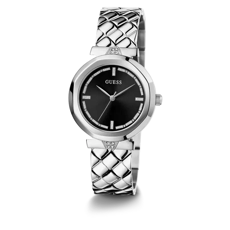 Guess Silver Tone Stainless Steel Woman's Watch | GW0613L1 | Time Watch Specialists