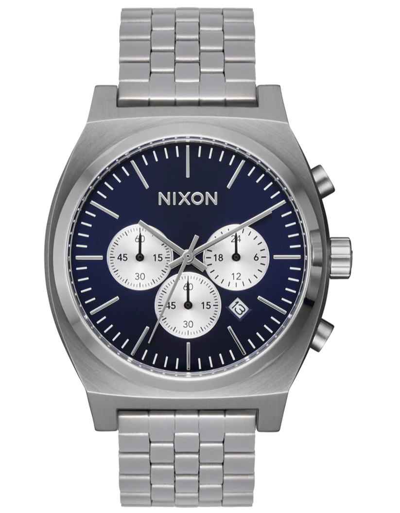 NIXON Midnight Blue Dial Stainless Steel Chronograph Unisex Watch | A9725327-00