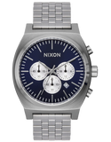 Nixon Midnight Blue Dial Stainless Steel Chronograph Unisex Watch | A9725327-00