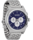 Nixon Midnight Blue Dial Stainless Steel Chronograph Unisex Watch | A9725327-00