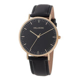 Hallmark Leather Black Strap Black Dial Men's Watch | HL2040B | Time Watch Specialists