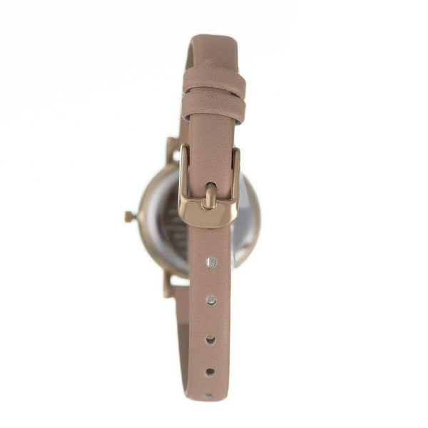 Hallmark Leather Brown Strap Silver Dial Woman's Watch | HL1490N