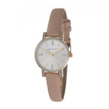 Hallmark Leather Brown Strap Silver Dial Woman's Watch | HL1490N | Time Watch Specialists