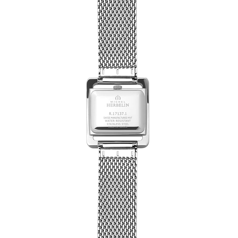 HERBELIN 5th Avenue Quartz Mother of Pearl and Milanese Mesh 26mm Women's Watch | 17137/19B | TIME Watches
