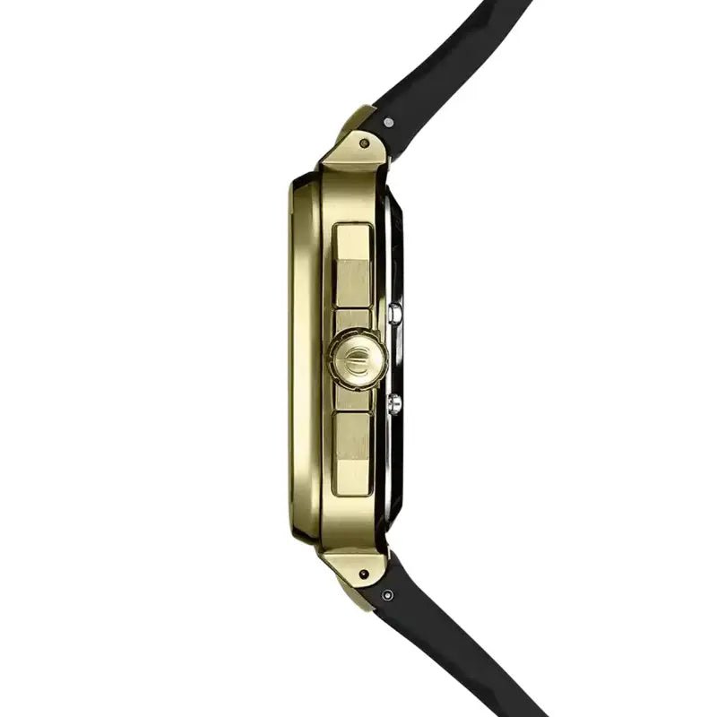 HERBELIN Cap Camarat Quartz Yellow Gold Steel and Black Fkm 40mm Men's Watch | 35646P1N14CA | TIME Watches