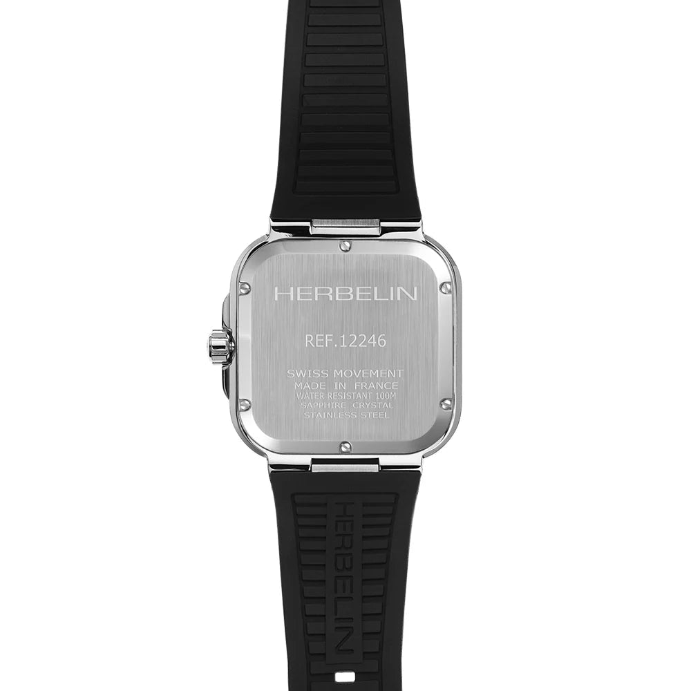 HERBELIN Cap Camarat Square Black and Green 39mm Men's Watch | 12246A16CA | TIME Watches