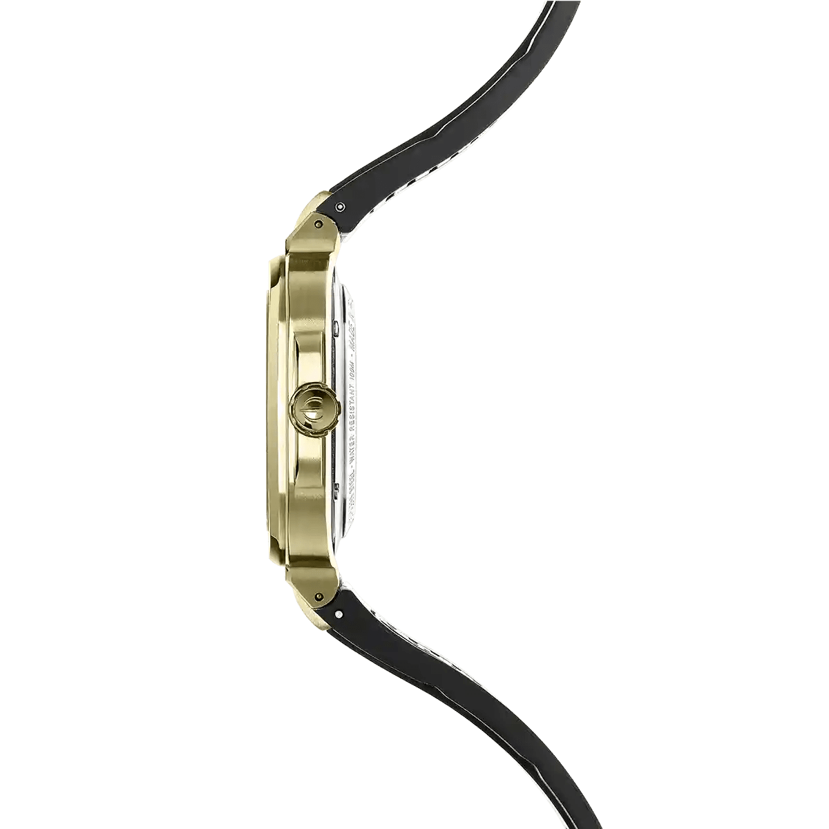 HERBELIN Cap Camarat Square Quartz Black Fkm and 1n Gold 39mm Men's Watch | 12246P1N14CA | TIME Watches