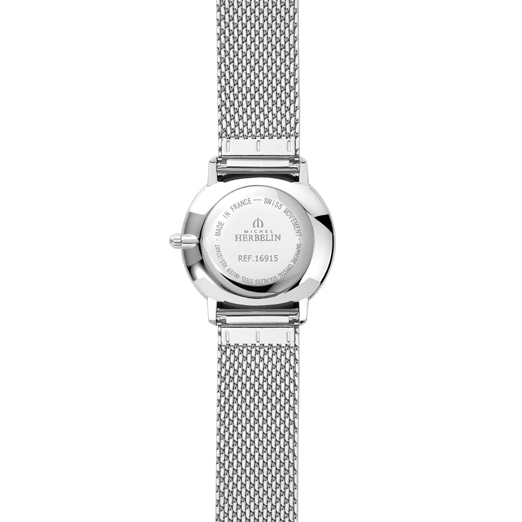 HERBELIN City Quartz Milanese Mesh Mother of Pearl Dial 30mm Women's Watch | 16915/19B | TIME Watches
