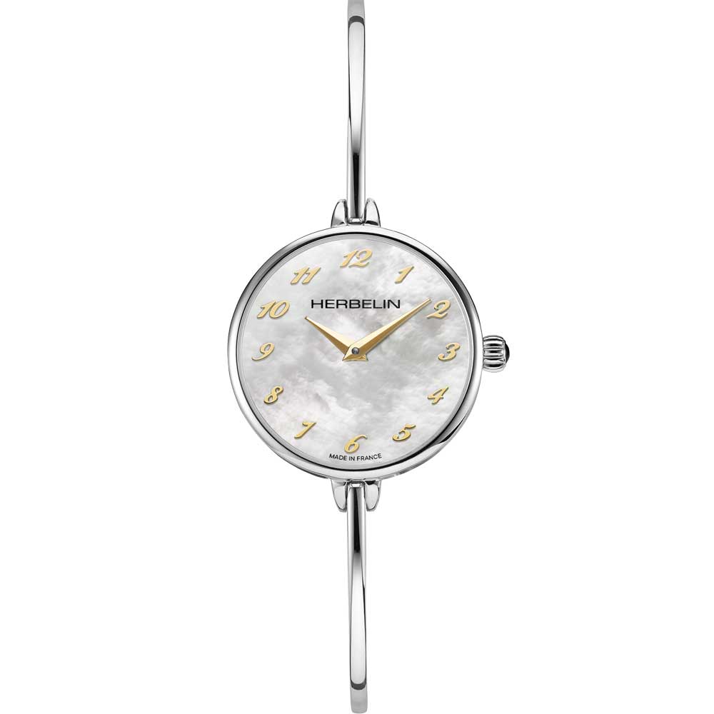 HERBELIN Fil Quartz Steel and Mother of Pearl 26mm Women's Watch | 17206B29T | TIME Watches