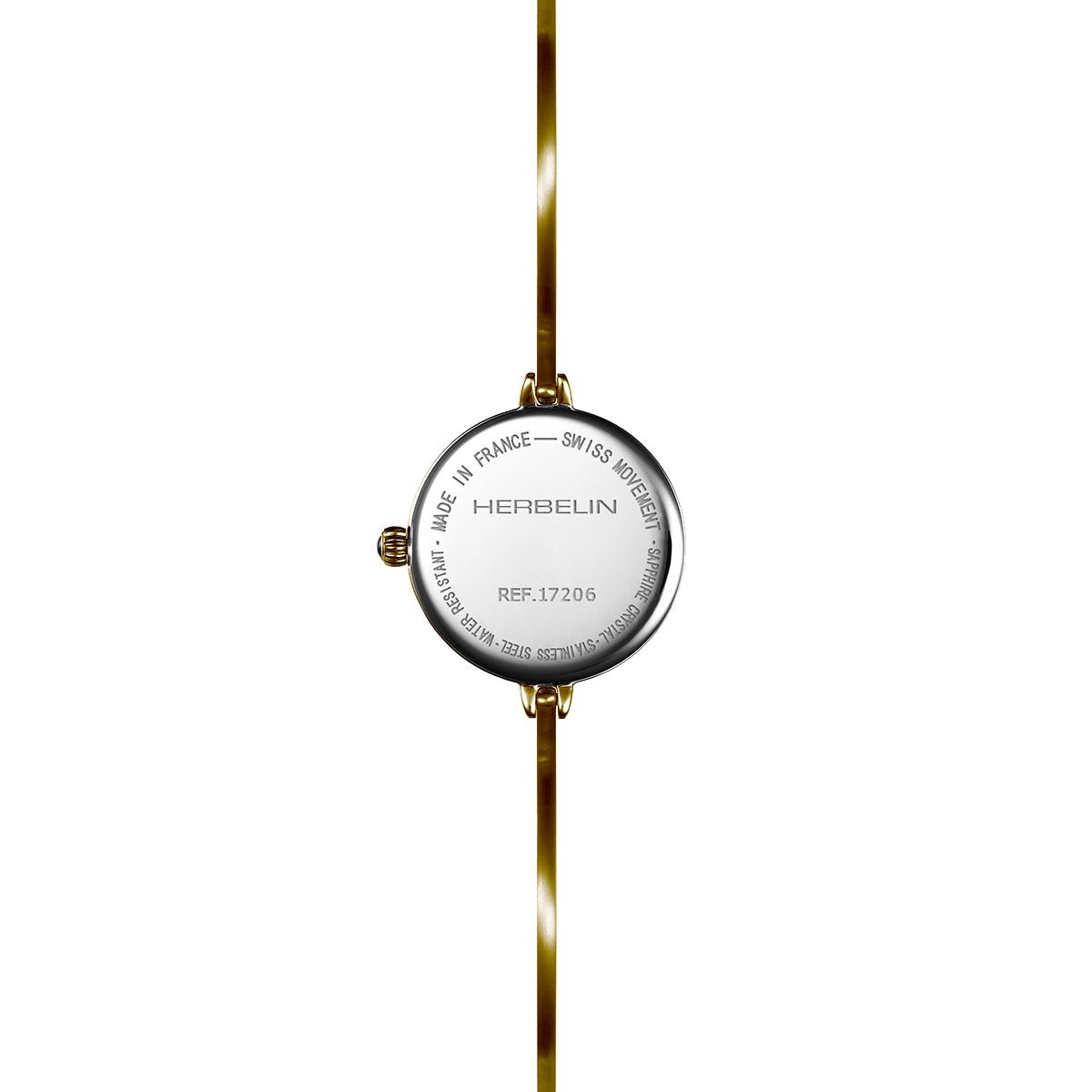 HERBELIN Fil Round Quartz Gold and Black 26mm Women's Watch | 17206BP24 | TIME Watches