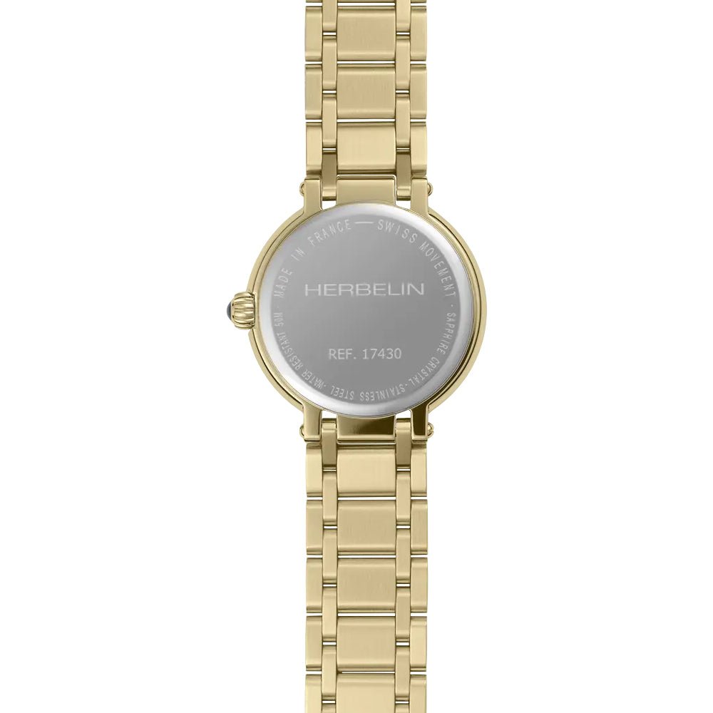 HERBELIN Galet Quartz Yellow Gold 28mm Women's Watch | 17430BP28 | TIME Watches