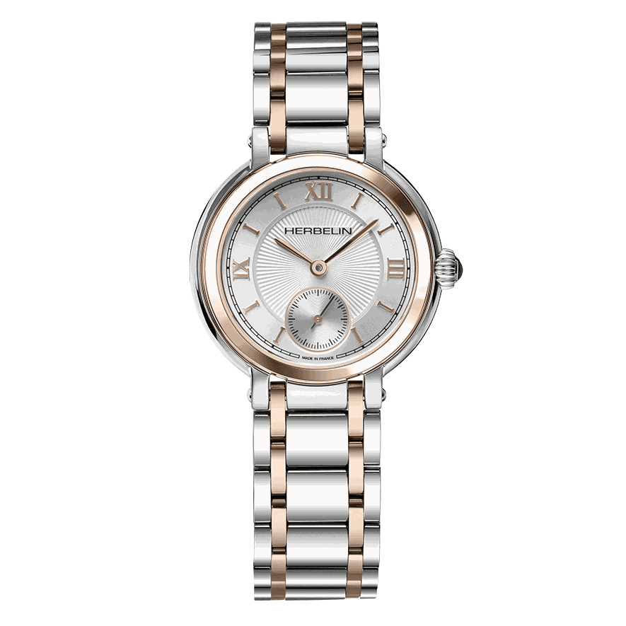 HERBELIN Galet Small Second Two - tone 32mm Women's Watch | 10630BT28 | TIME Watches