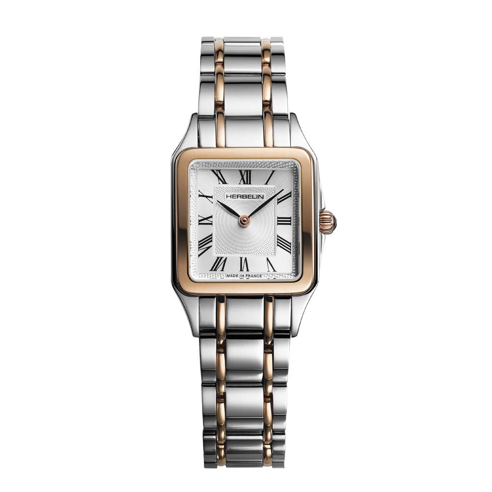 HERBELIN Luna Quartz Bicolour Steel Rose Gold 24mm Women's Watch | 17457BTR01 | TIME Watches