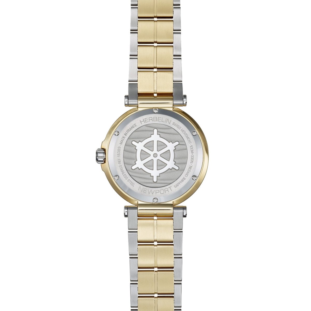 HERBELIN Newport Quartz Steel and Gold 40mm Men's Watch | 18389BT1N35 | TIME Watches