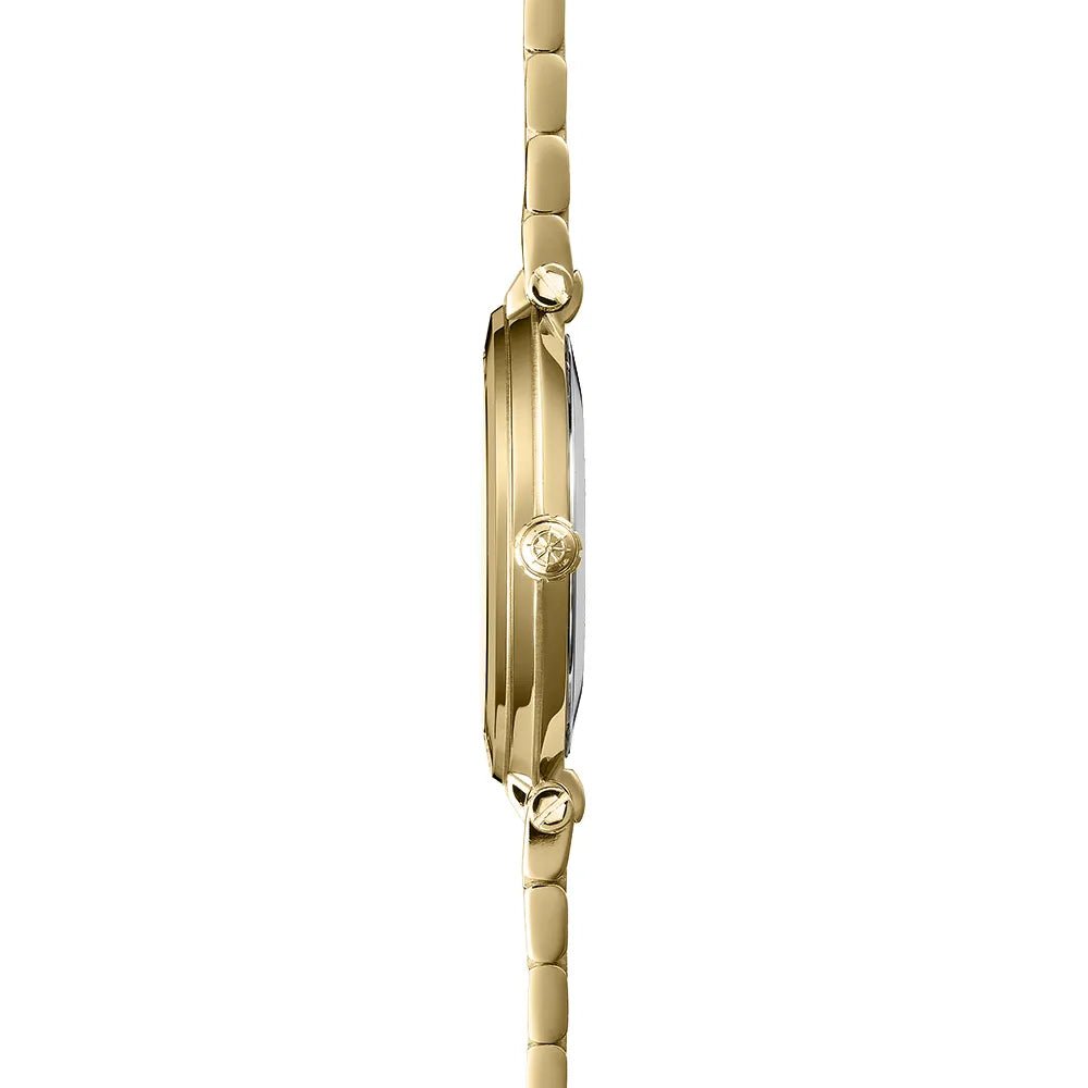 HERBELIN Newport Slim Quartz Yellow Gold and Mother of Pearl 32mm Women's Watch | 16922BP09 | TIME Watches