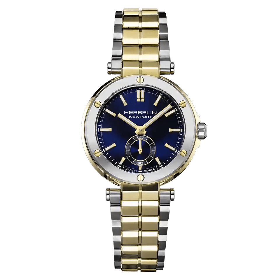 HERBELIN Newport Steel Two Tone Yellow Gold 35mm Women's Watch | 18289BT1N35 | TIME Watches