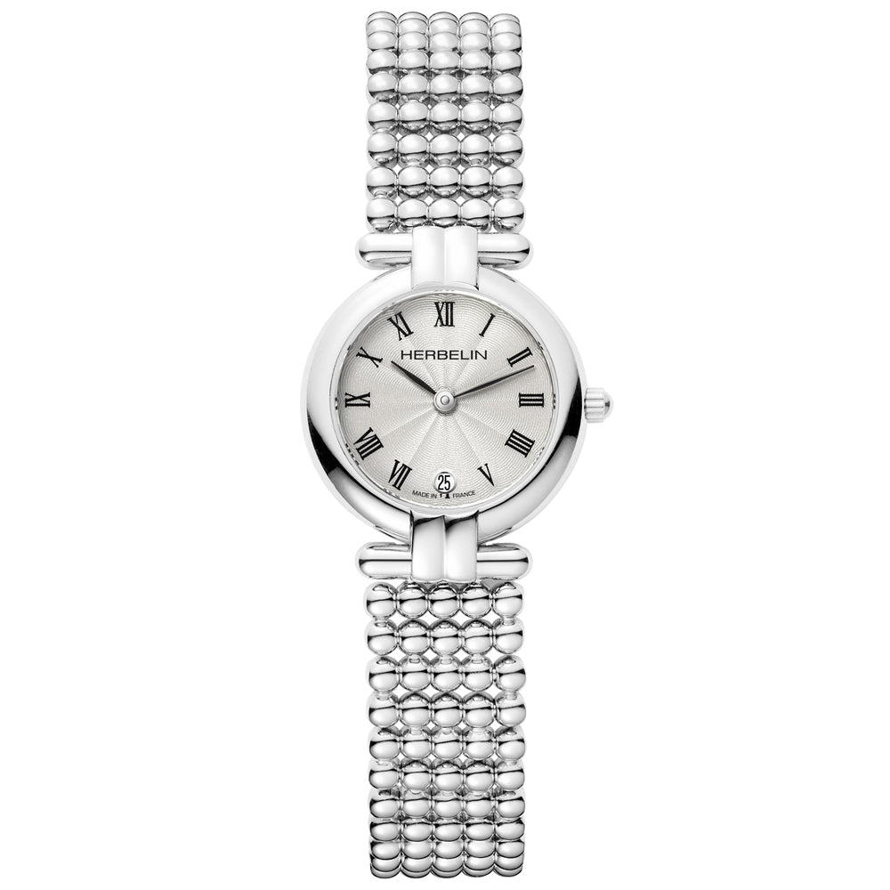 HERBELIN Perles Ivory White Dial Stainless Steel Unisex Watch | 16873B08 | TIME Watches