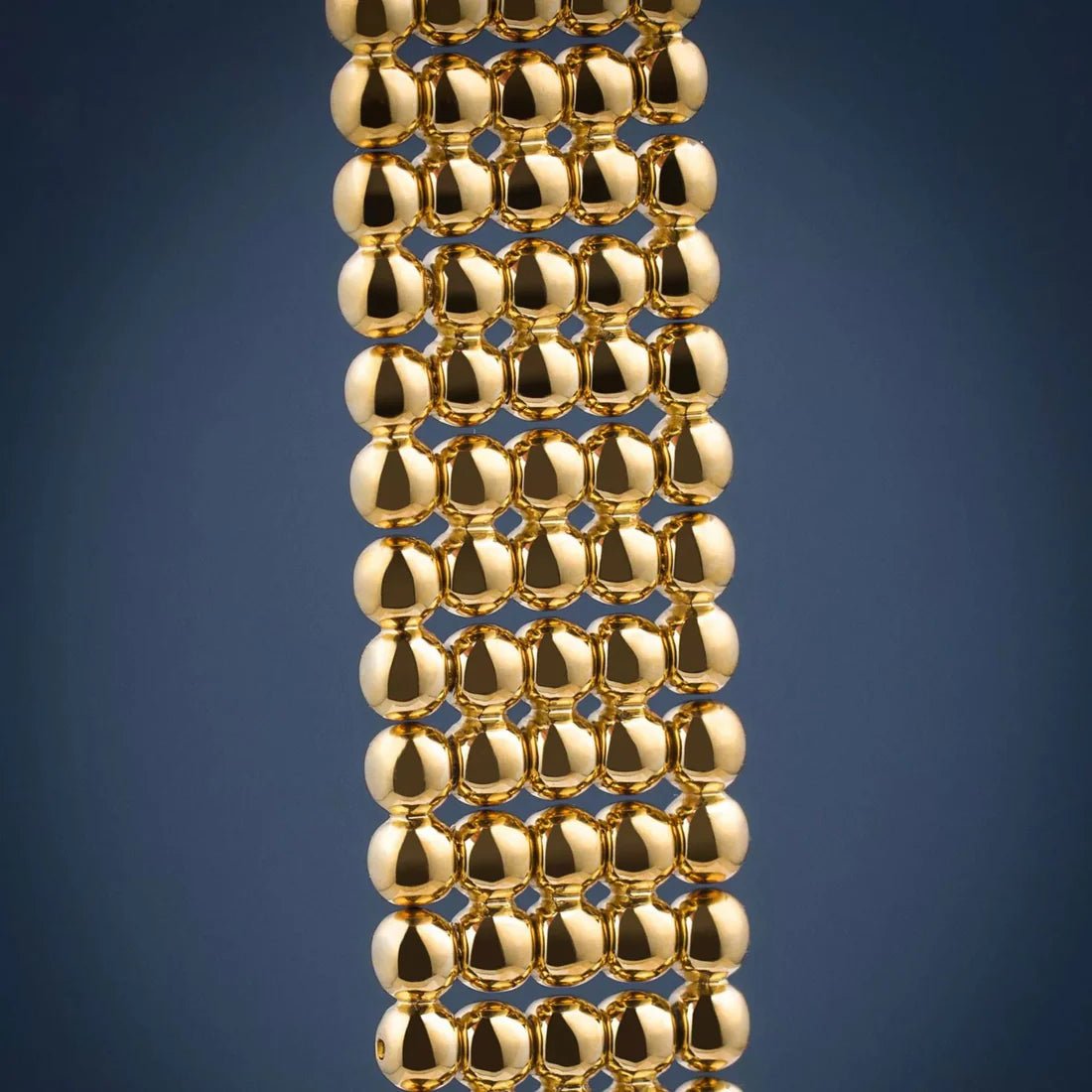 HERBELIN Perles Quartz Yellow Gold / Beaded Bracelet 24mm Women's Watch | 16873BP08 | TIME Watches
