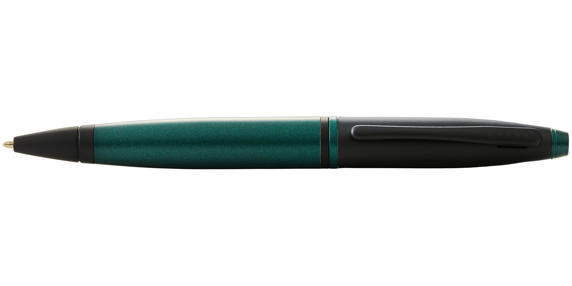 CROSS Calais Matte Green and Black Lacquer Ballpoint Pen | AT0112-25