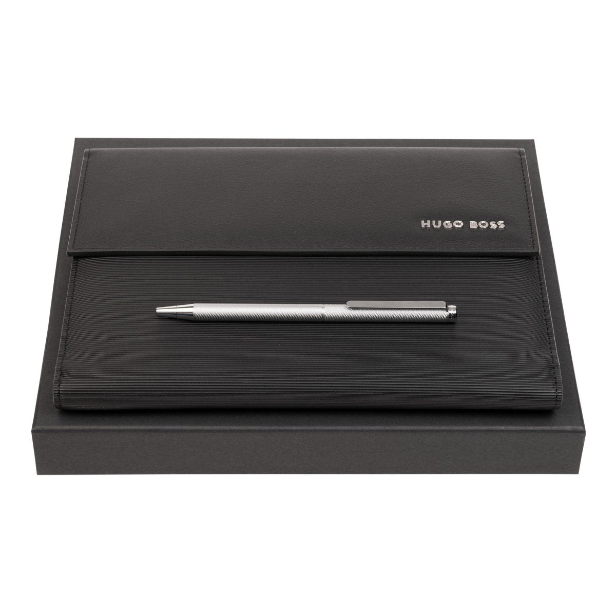 HUGO BOSS Ballpoint Pen & A5 Folder Set | HPBM276B | TIME Watches
