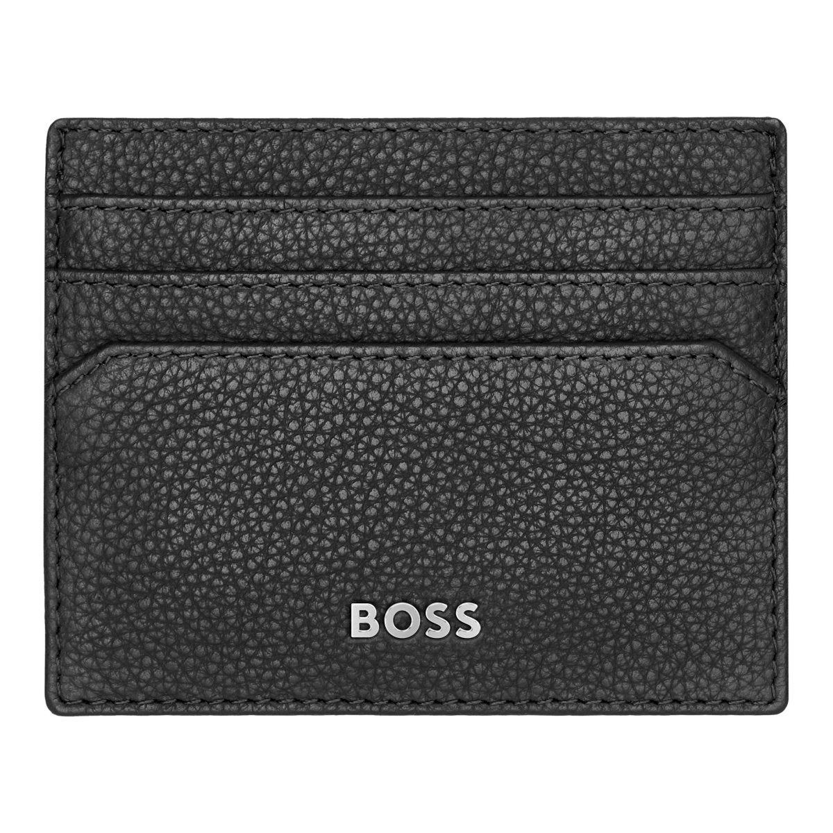 HUGO BOSS Classic Grained Black Card Holder | HLC416A | TIME Watches