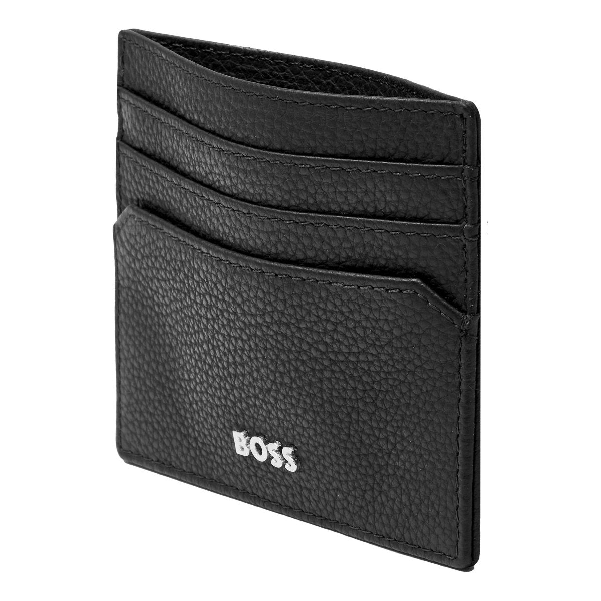HUGO BOSS Classic Grained Black Card Holder | HLC416A | TIME Watches
