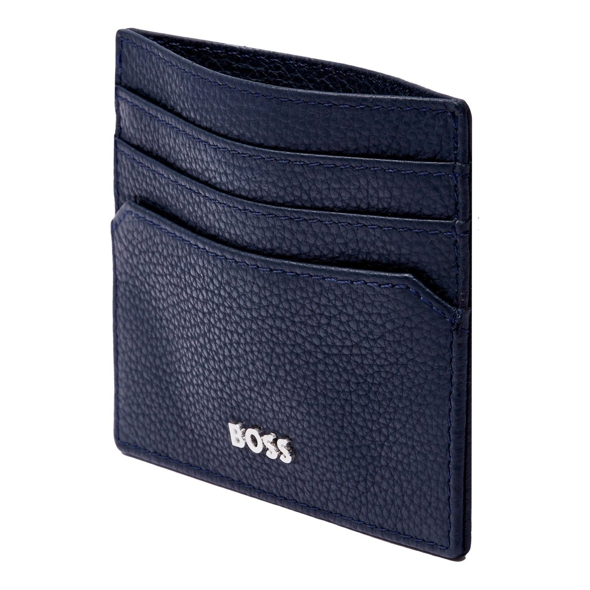 HUGO BOSS Classic Grained Navy Card Holder | HLC416N | TIME Watches