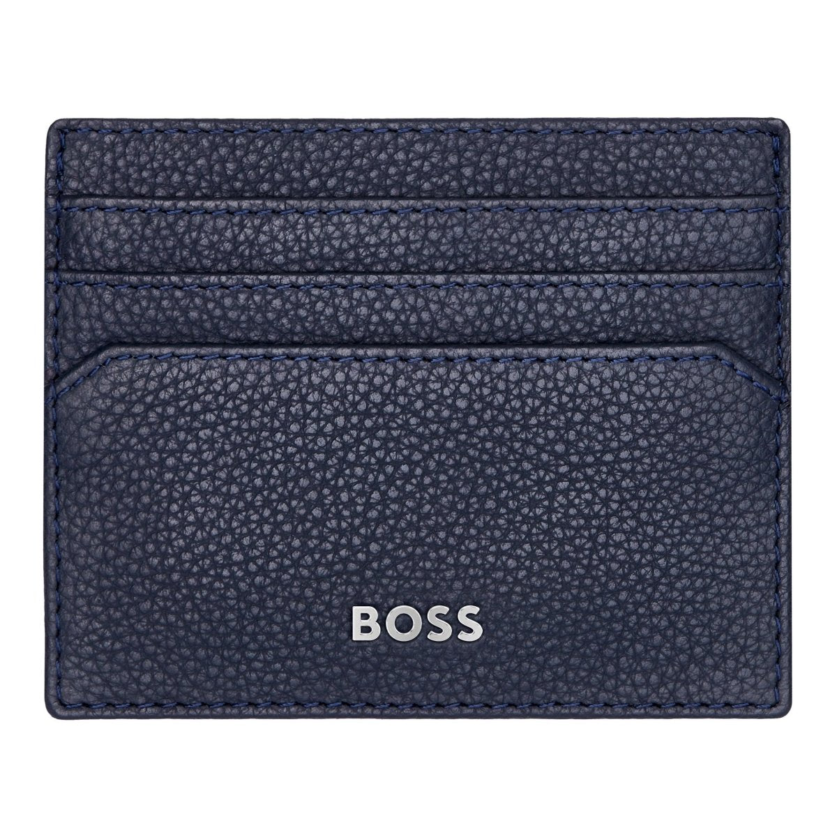 HUGO BOSS Classic Grained Navy Card Holder | HLC416N | TIME Watches
