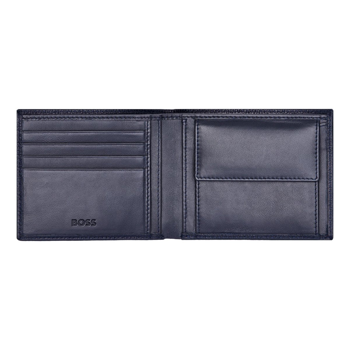 HUGO BOSS Classic Grained Navy Wallet | HLM416N | TIME Watches