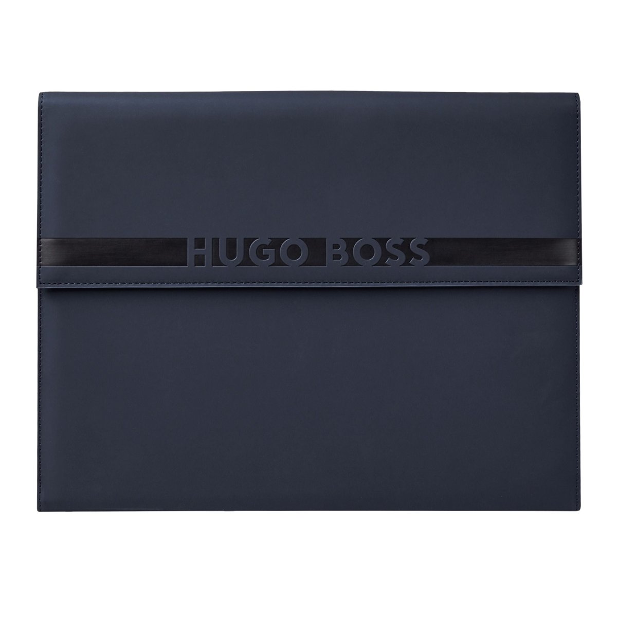 HUGO BOSS Conference Pinstripe Black A5 Folder | HDF309N | TIME Watches