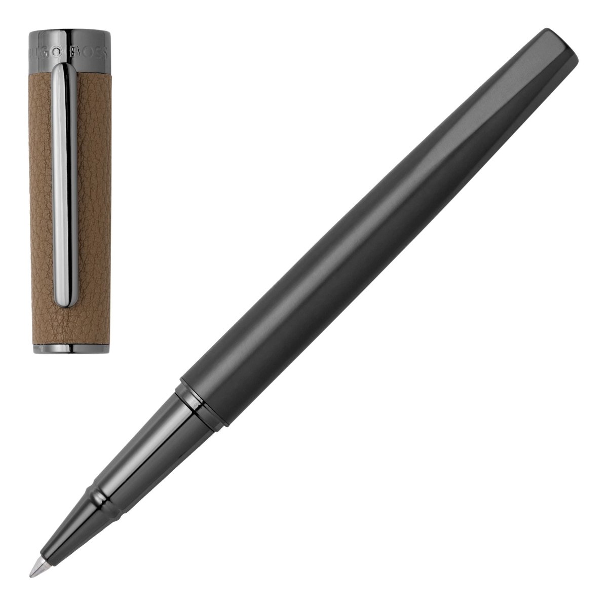 HUGO BOSS Corium Camel Rollerball Pen | HSU3895X | TIME Watches